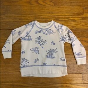 The Beaufort Bonnet Company Blue and White Sweatshirt